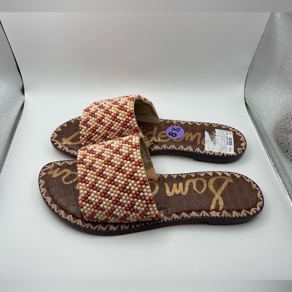 NEW! Sam Edelman Gunner 3 women’s beaded slide sandals size 8.5